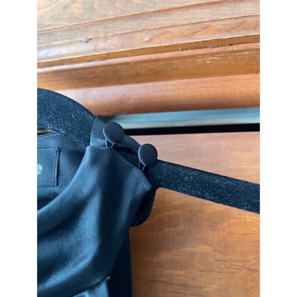 NWT Retrofête Women's Sab Halter Satin Maxi Dress Sleeveless Black Size XS - Picture 6 of 16